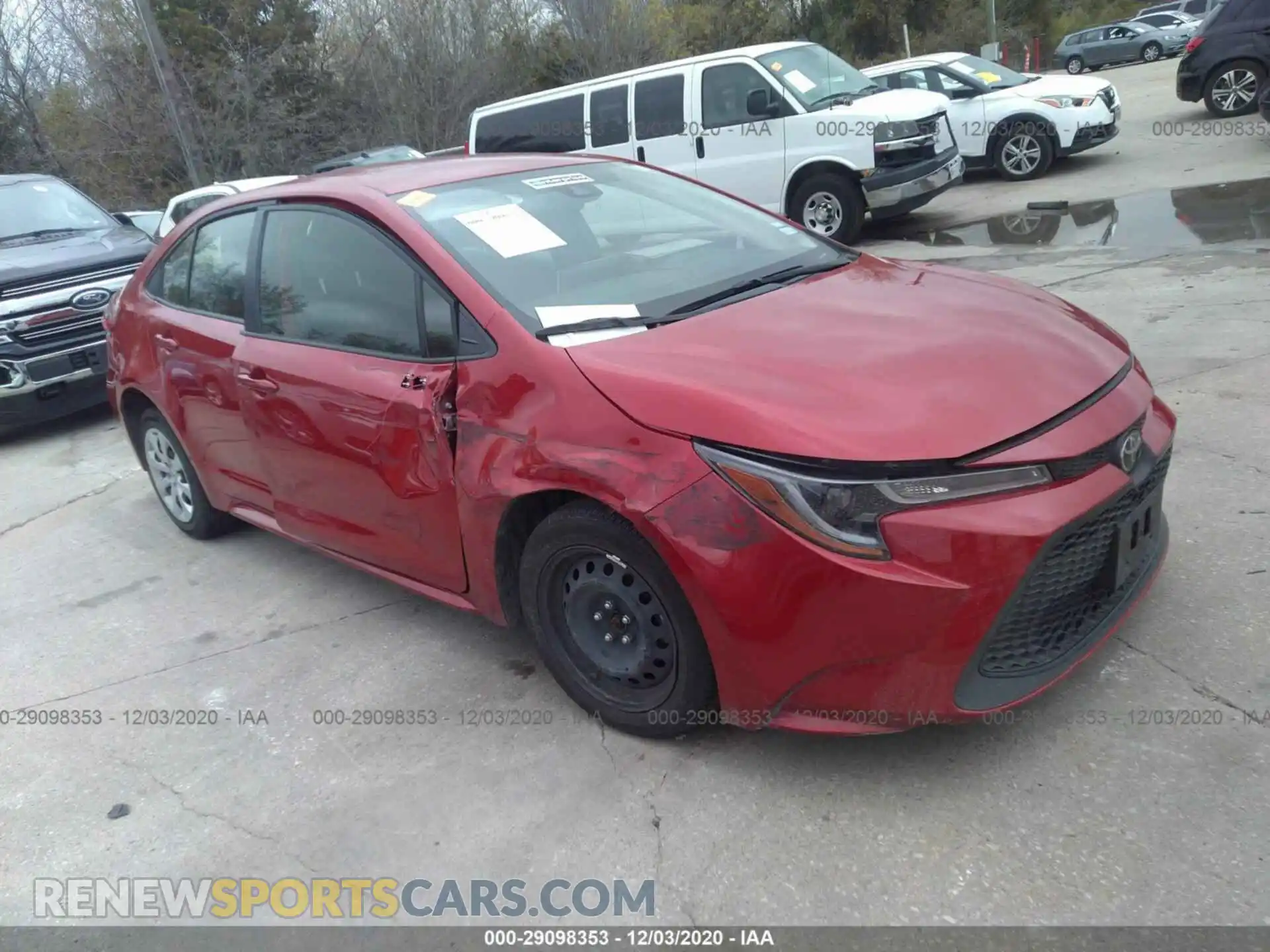 1 Photograph of a damaged car JTDEPRAEXLJ102145 TOYOTA COROLLA 2020
