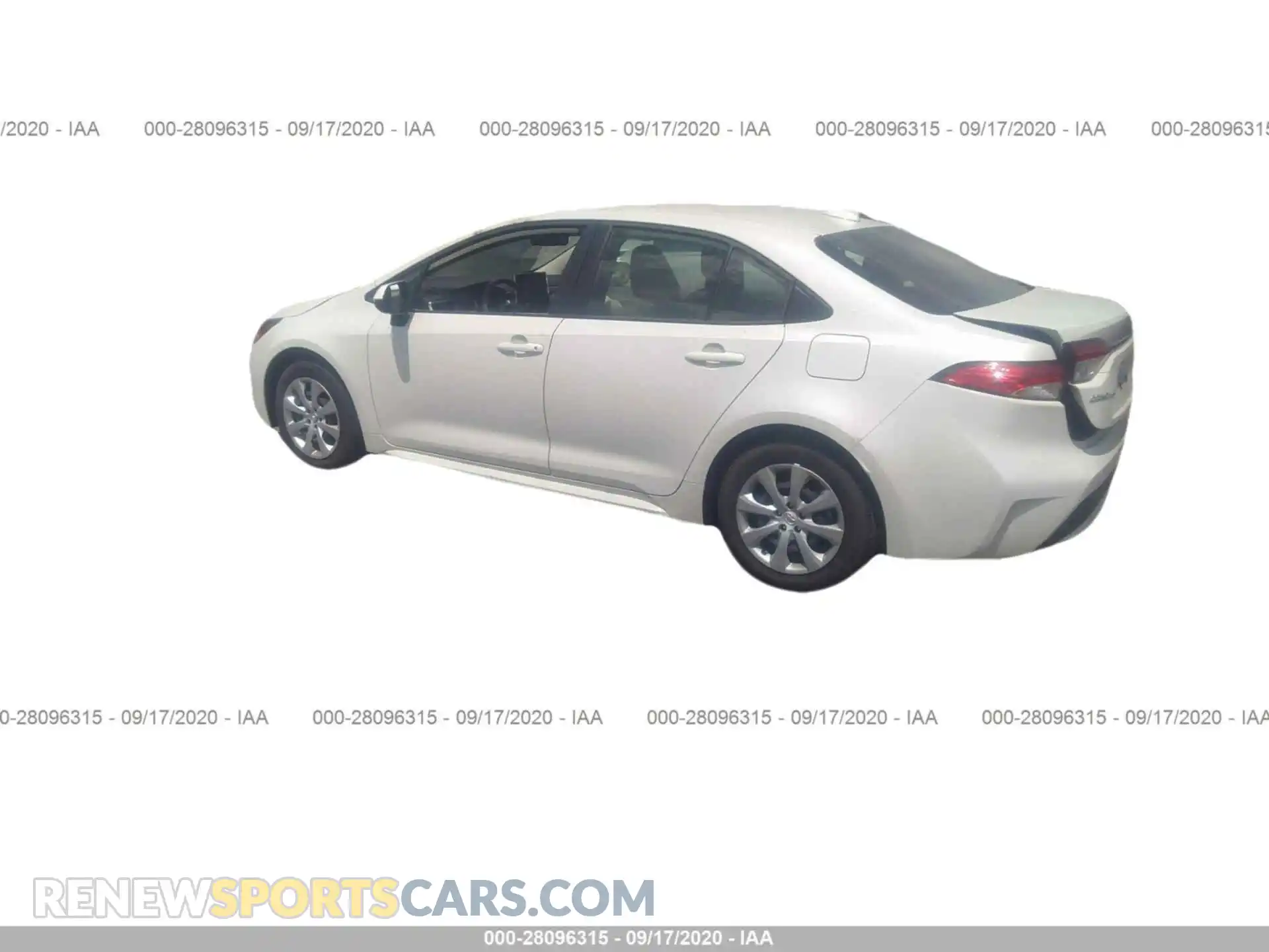 3 Photograph of a damaged car JTDEPRAEXLJ105059 TOYOTA COROLLA 2020