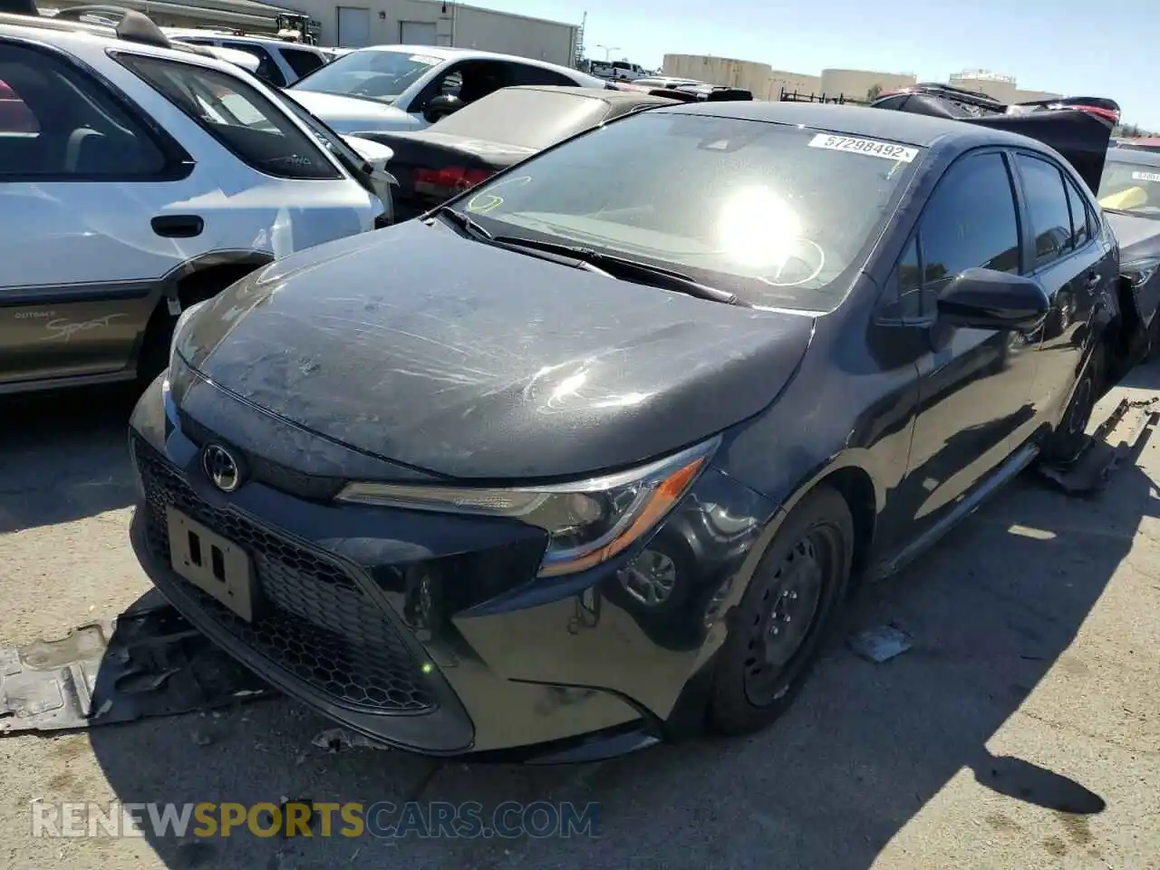 2 Photograph of a damaged car JTDEPRAEXLJ105496 TOYOTA COROLLA 2020