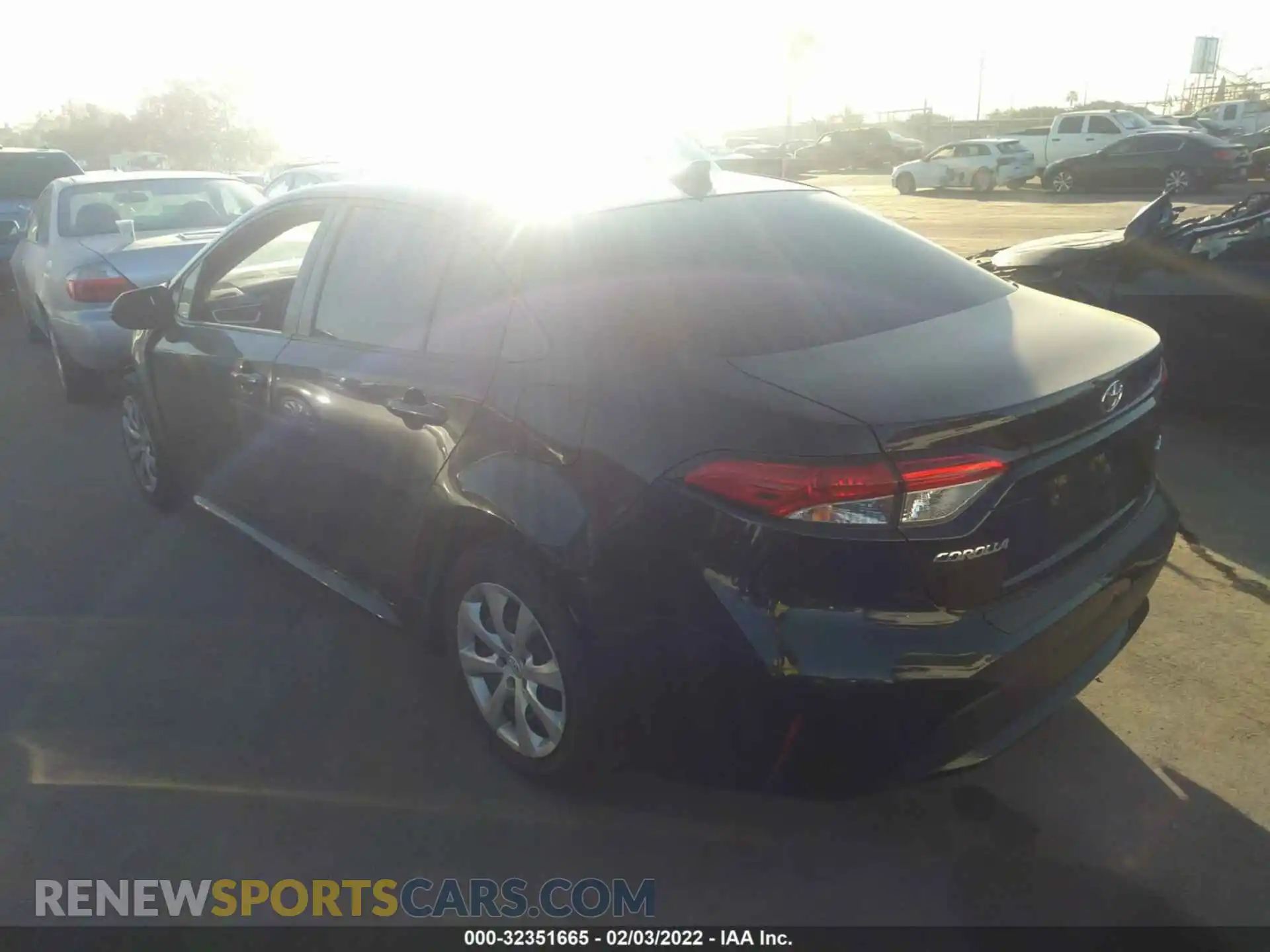 3 Photograph of a damaged car JTDEPRAEXLJ108107 TOYOTA COROLLA 2020
