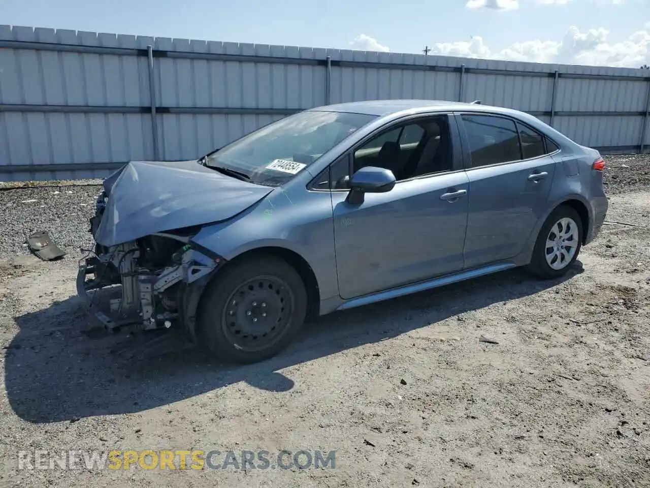 1 Photograph of a damaged car JTDEPRAEXLJ109595 TOYOTA COROLLA 2020