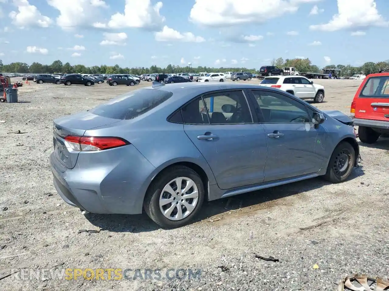 3 Photograph of a damaged car JTDEPRAEXLJ109595 TOYOTA COROLLA 2020