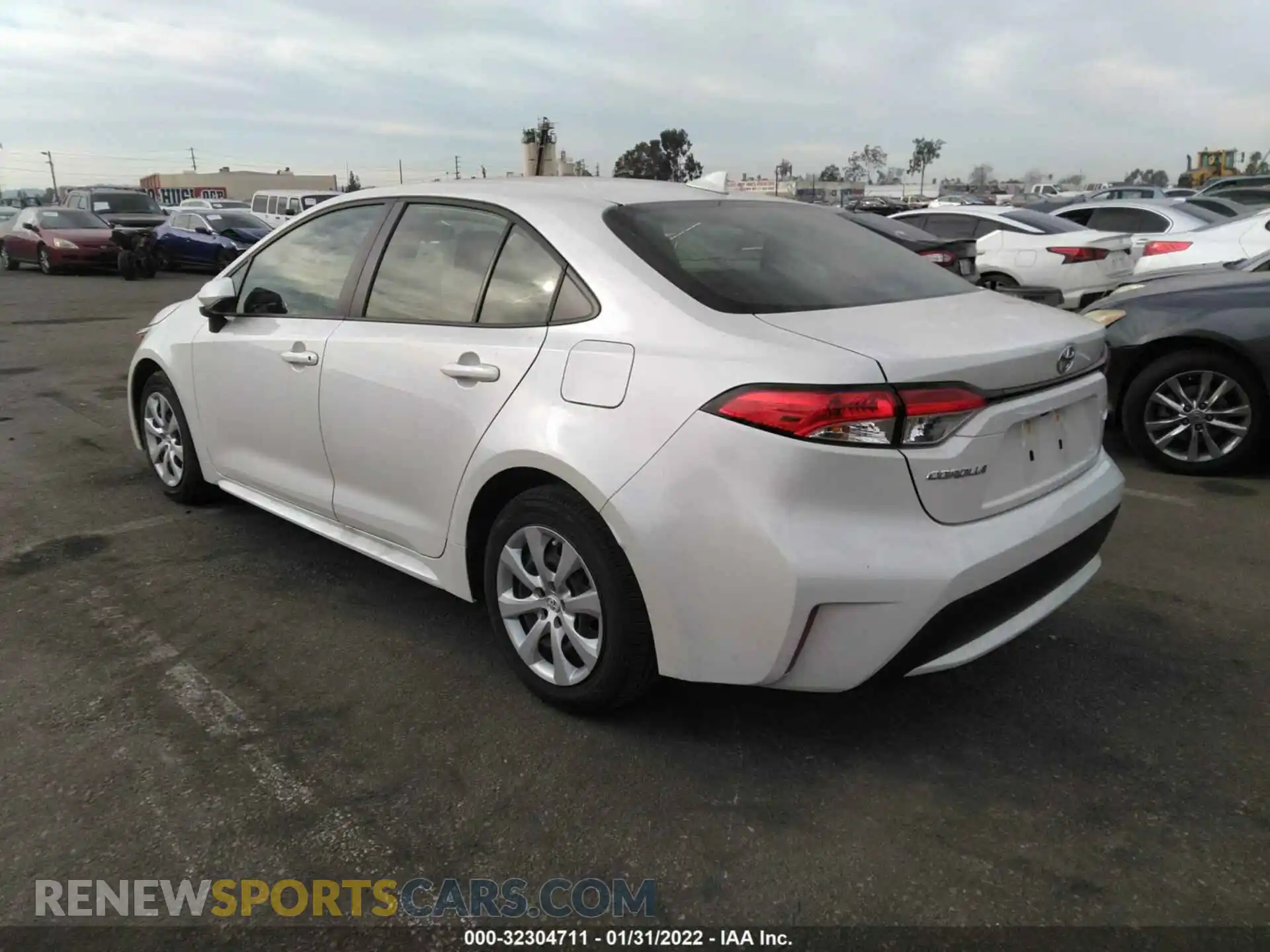 3 Photograph of a damaged car JTDEPRAEXLJ110701 TOYOTA COROLLA 2020