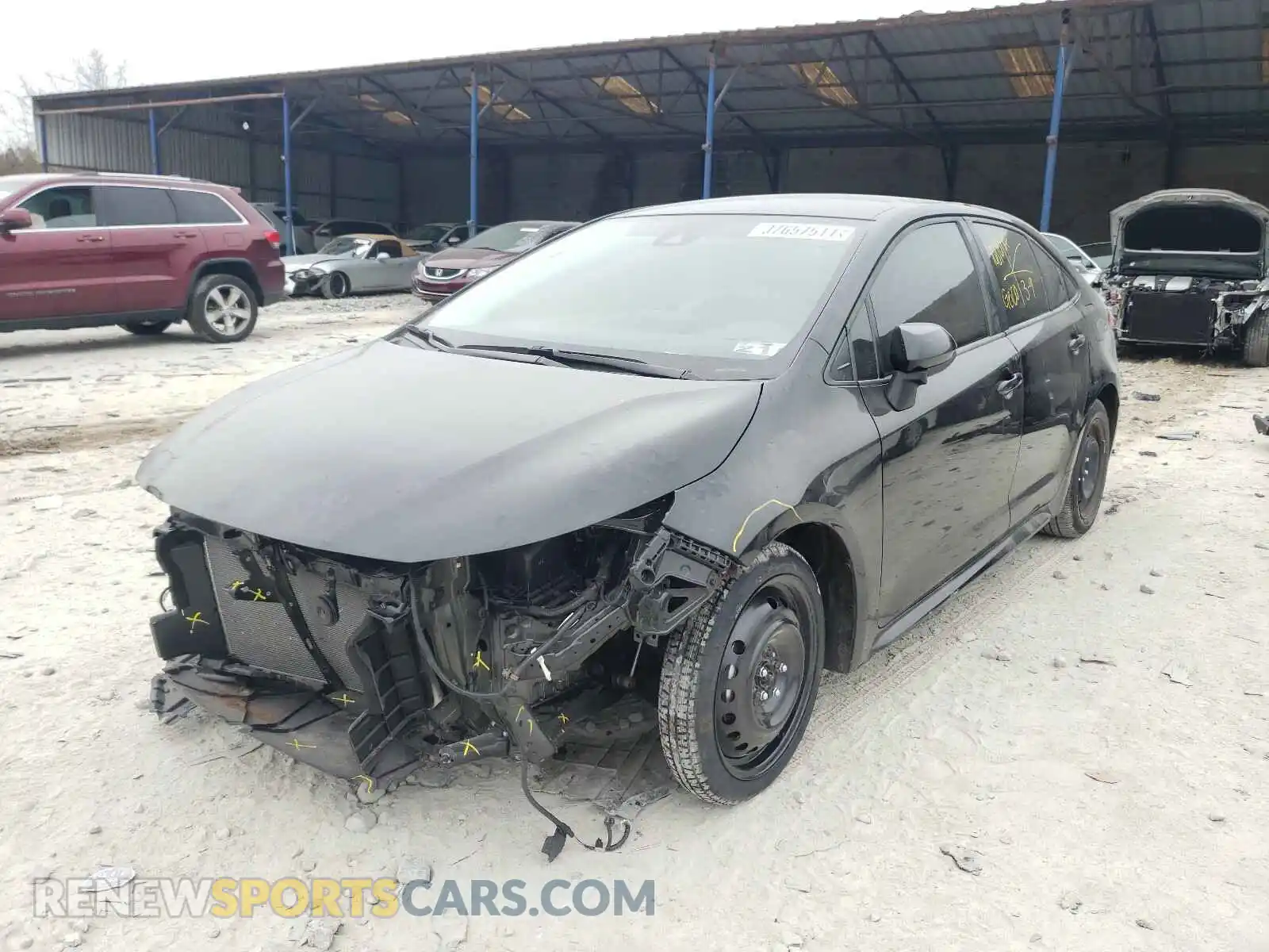 2 Photograph of a damaged car JTDEPRAEXLJ111721 TOYOTA COROLLA 2020