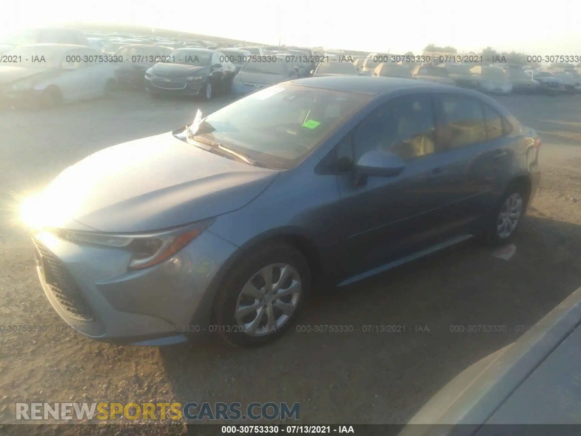2 Photograph of a damaged car JTDEPRAEXLJ112335 TOYOTA COROLLA 2020