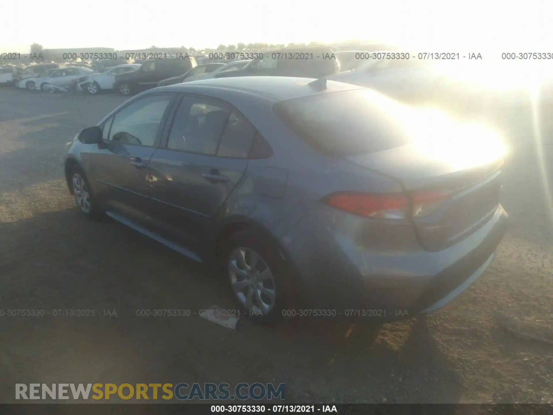 3 Photograph of a damaged car JTDEPRAEXLJ112335 TOYOTA COROLLA 2020