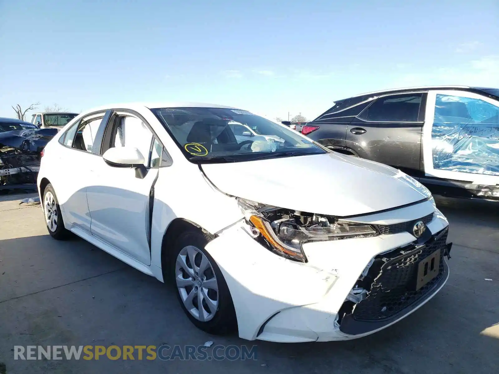 1 Photograph of a damaged car JTDEPRAEXLJ112559 TOYOTA COROLLA 2020