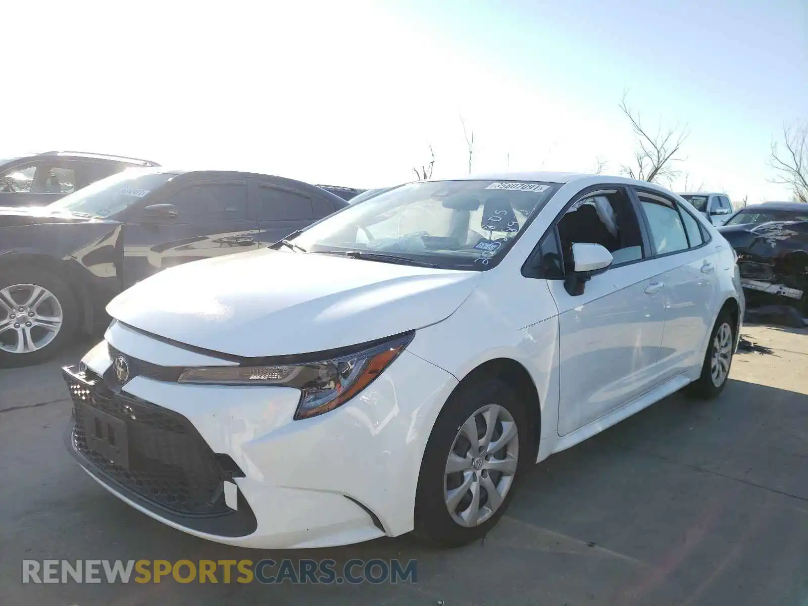 2 Photograph of a damaged car JTDEPRAEXLJ112559 TOYOTA COROLLA 2020