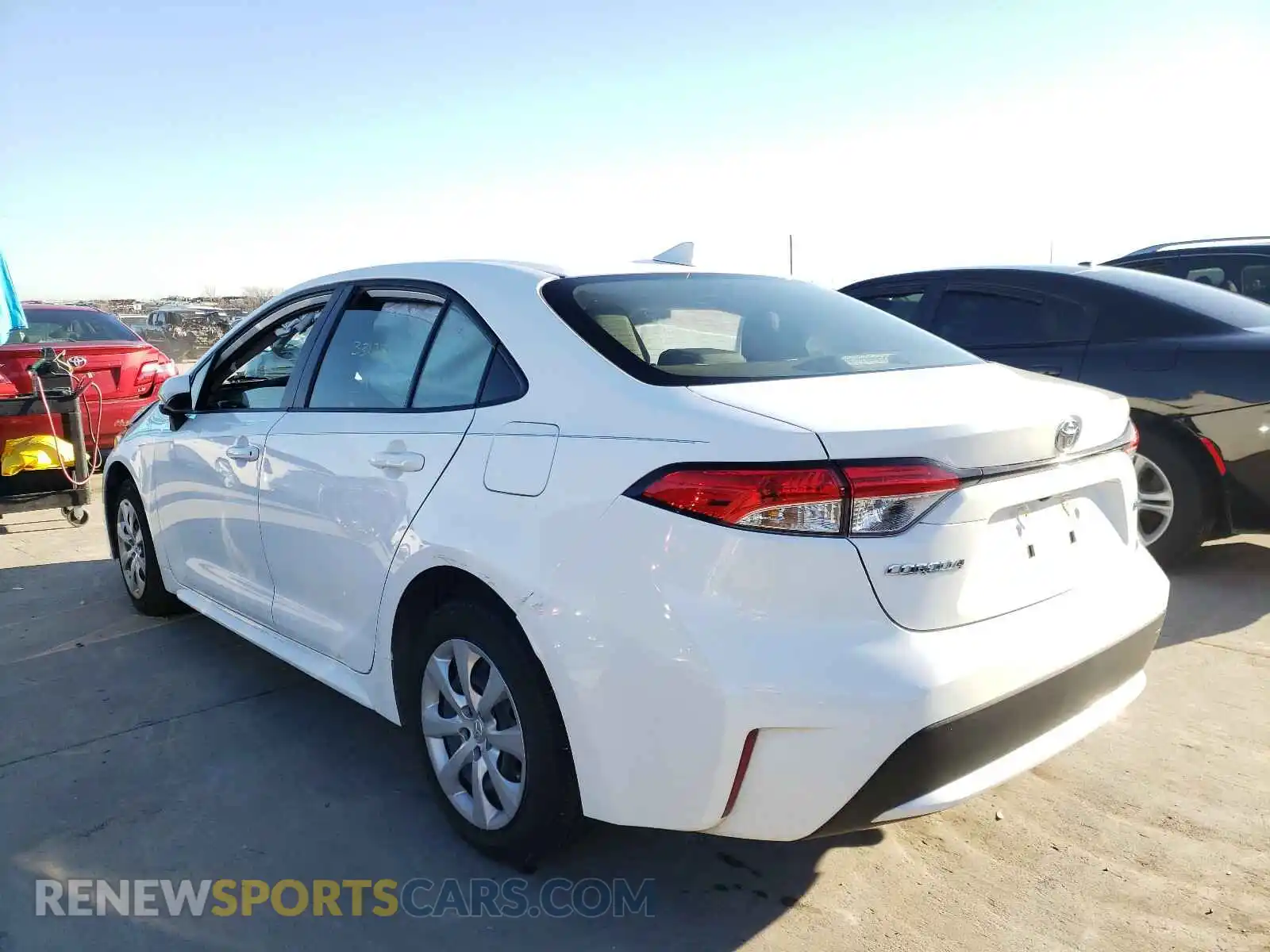 3 Photograph of a damaged car JTDEPRAEXLJ112559 TOYOTA COROLLA 2020