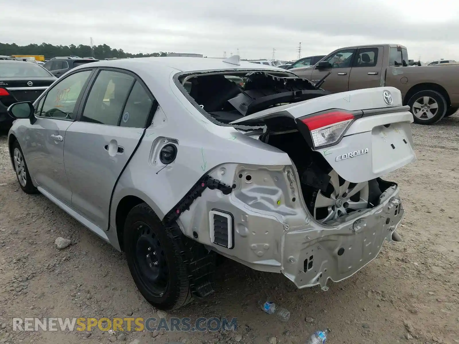 3 Photograph of a damaged car JTDEPRAEXLJ117115 TOYOTA COROLLA 2020