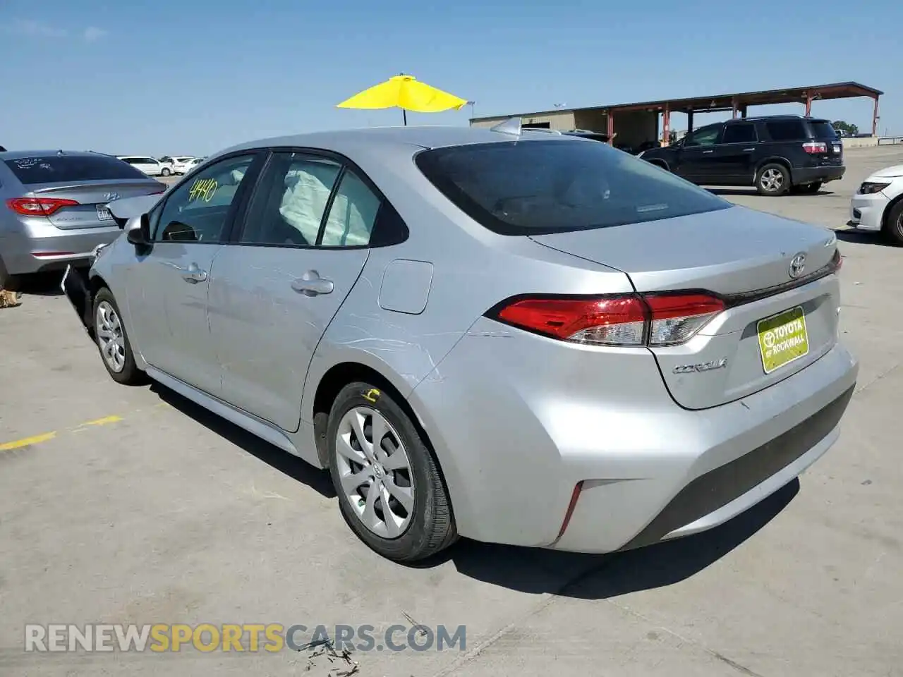 3 Photograph of a damaged car JTDEPRAEXLJ117177 TOYOTA COROLLA 2020
