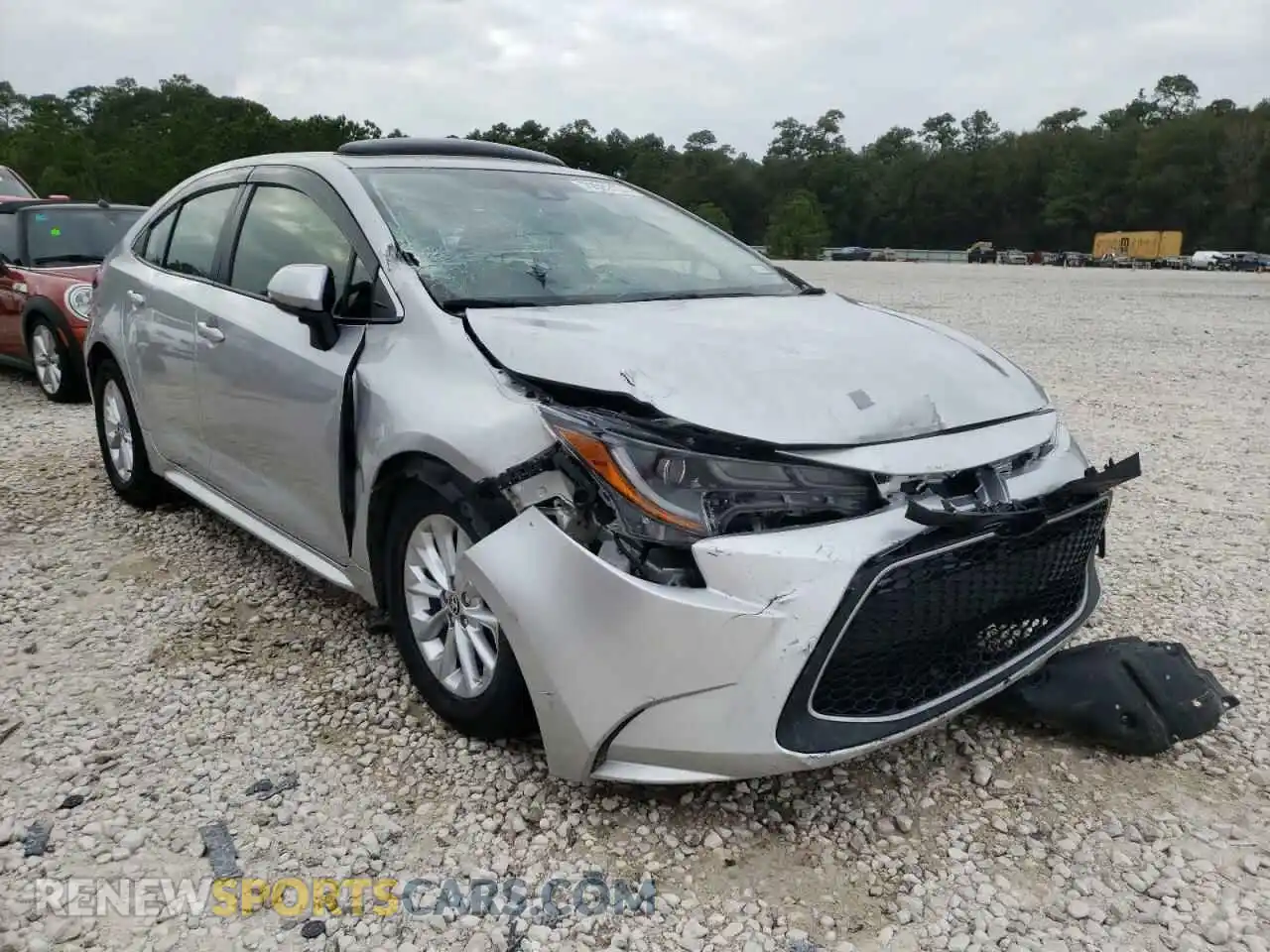1 Photograph of a damaged car JTDFPRAEXLJ015902 TOYOTA COROLLA 2020
