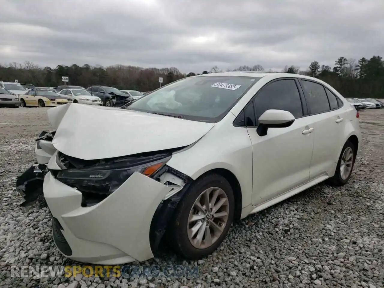 2 Photograph of a damaged car JTDHPRAEXLJ010370 TOYOTA COROLLA 2020