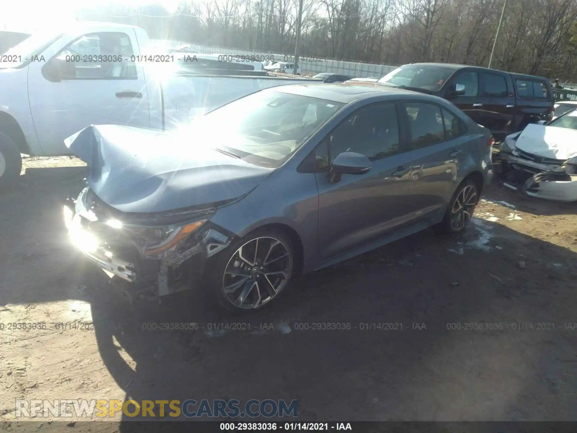 2 Photograph of a damaged car JTDM4RCE8LJ044408 TOYOTA COROLLA 2020