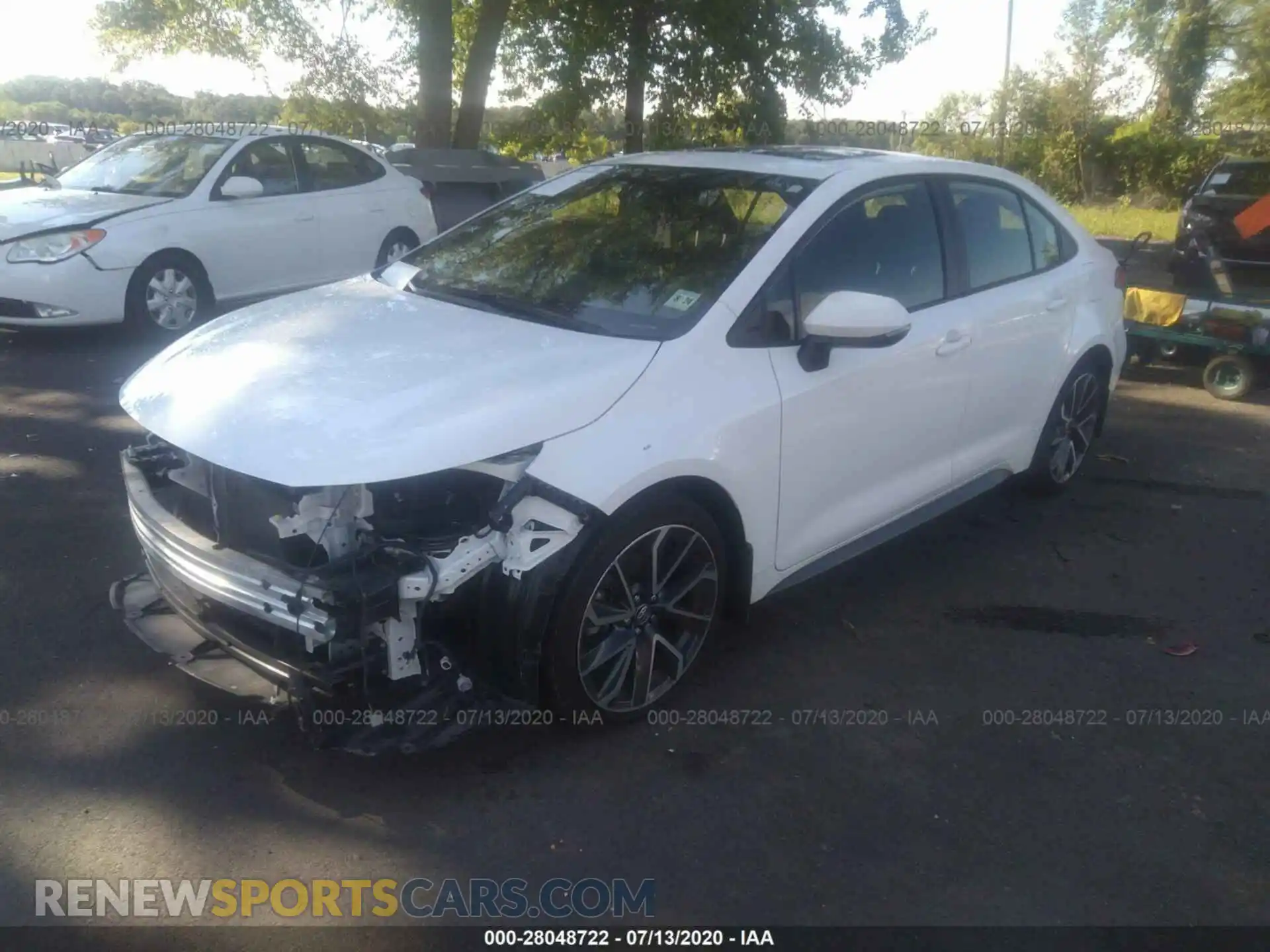 2 fotografías del automóvil dañado JTDP4RCE0LJ003123 TOYOTA COROLLA 2020
