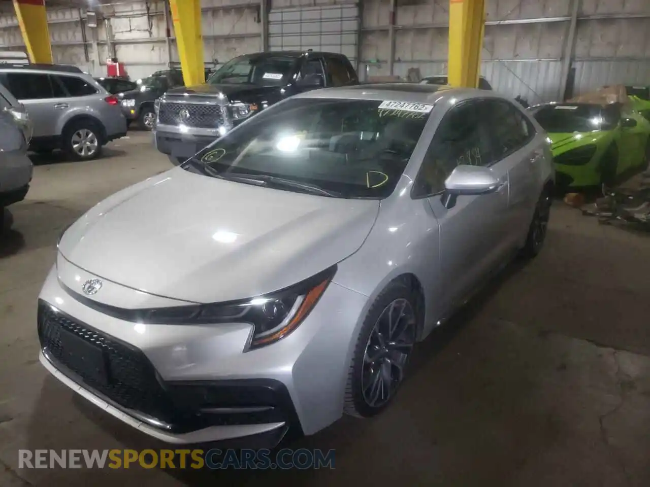 2 Photograph of a damaged car JTDP4RCE0LJ006880 TOYOTA COROLLA 2020