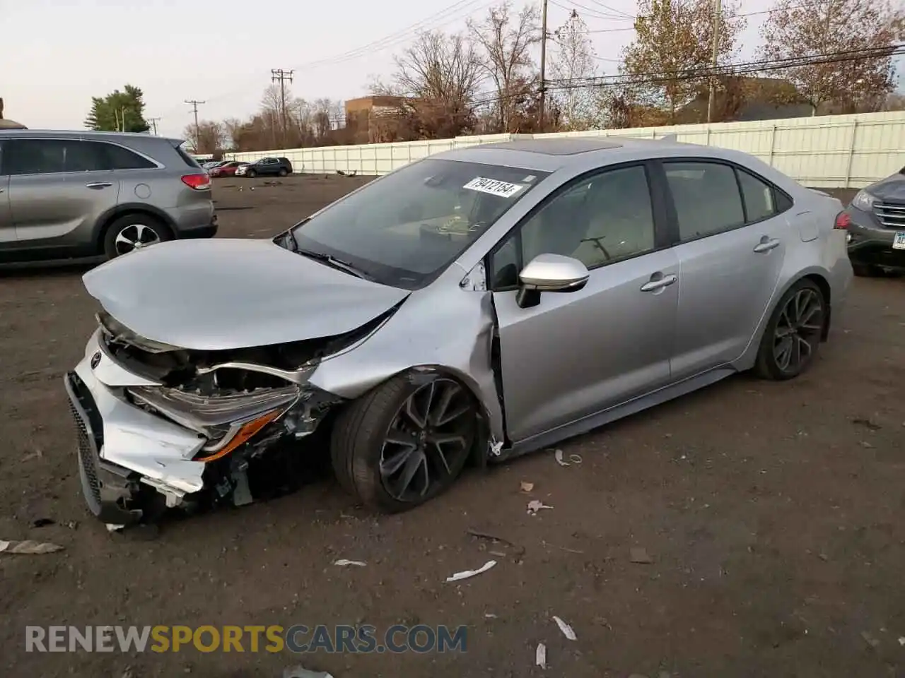 1 Photograph of a damaged car JTDP4RCE0LJ039281 TOYOTA COROLLA 2020