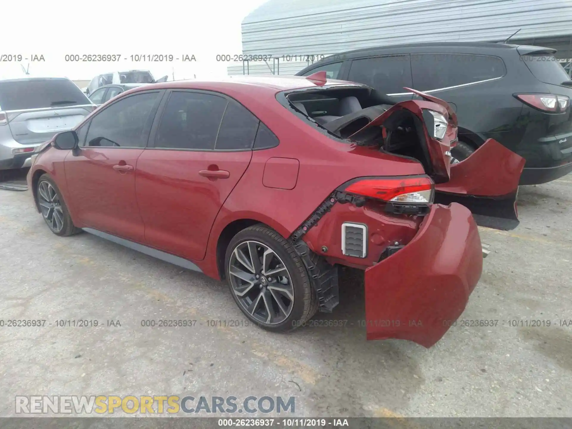 3 Photograph of a damaged car JTDP4RCE1LJ006192 TOYOTA COROLLA 2020