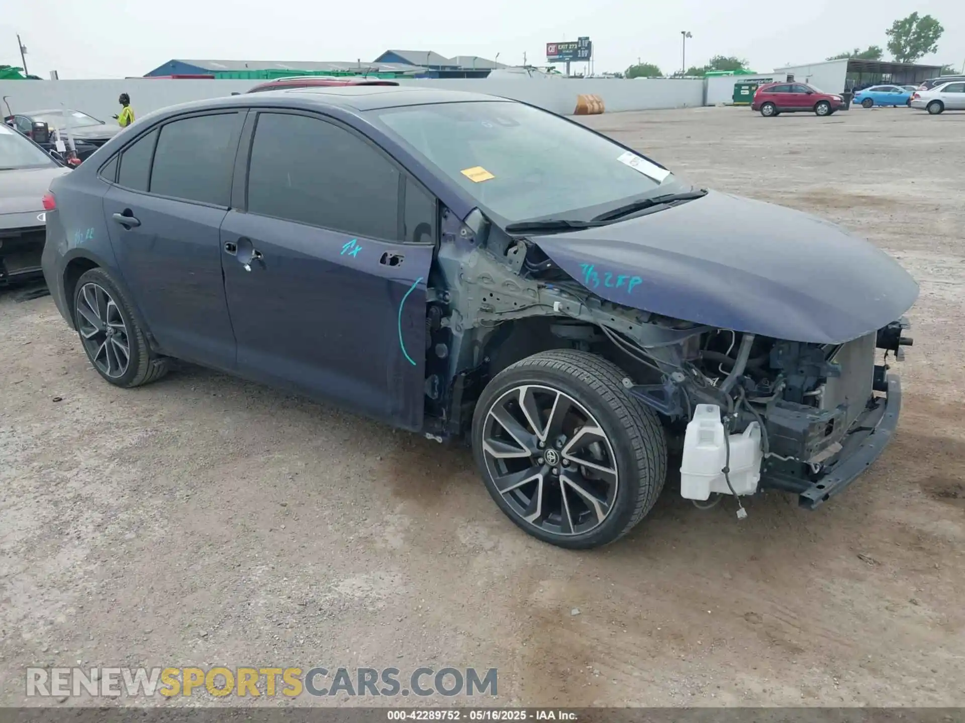 1 Photograph of a damaged car JTDP4RCE1LJ007696 TOYOTA COROLLA 2020