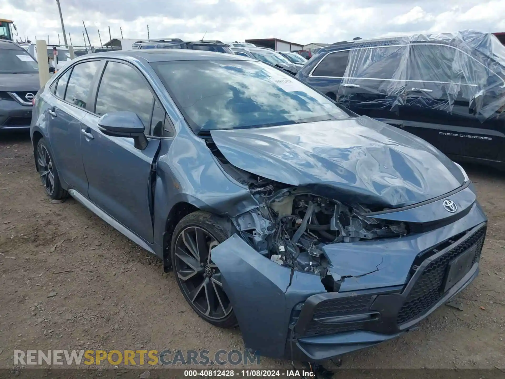 1 Photograph of a damaged car JTDP4RCE1LJ009335 TOYOTA COROLLA 2020