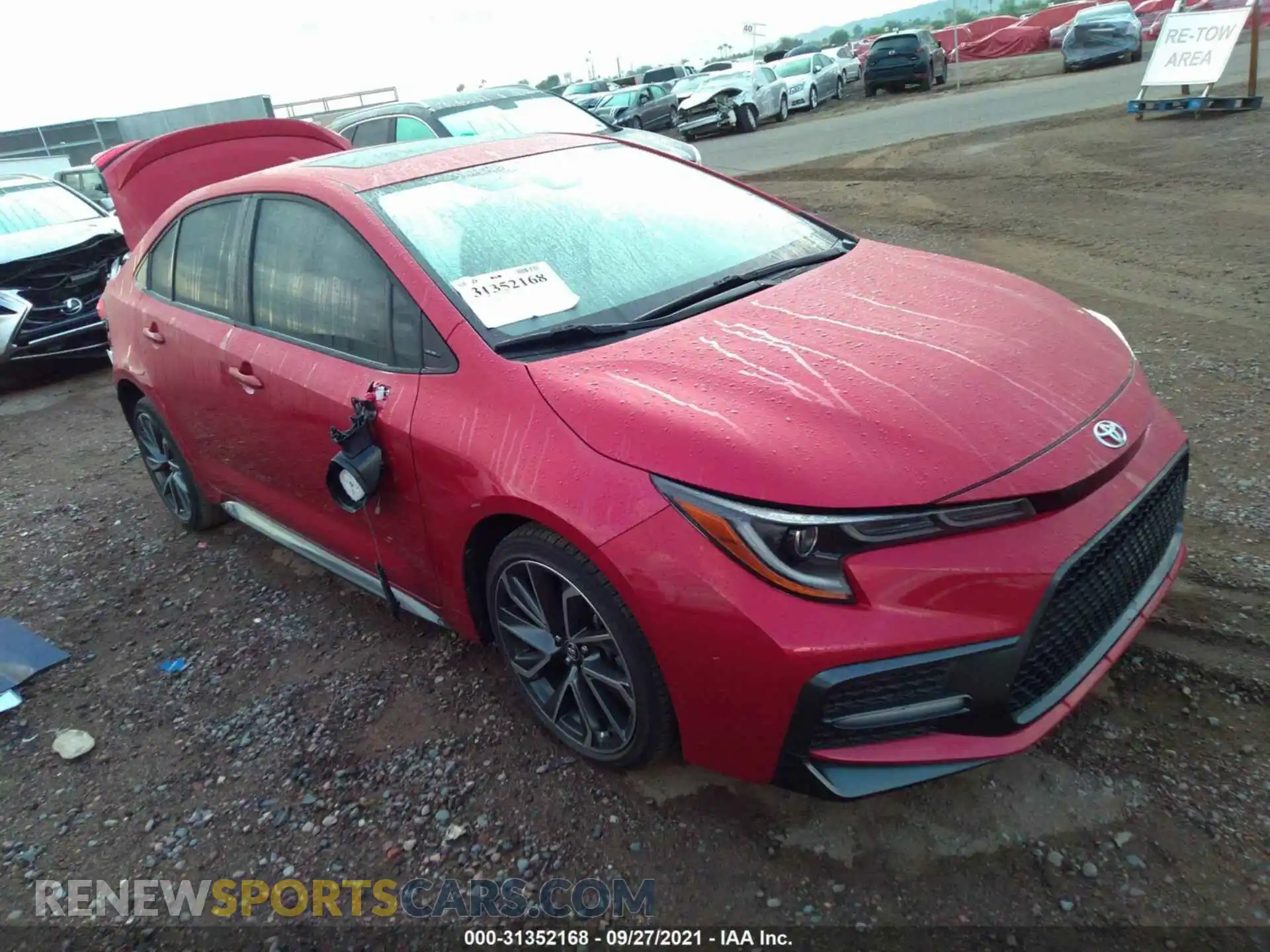 1 Photograph of a damaged car JTDP4RCE1LJ019640 TOYOTA COROLLA 2020