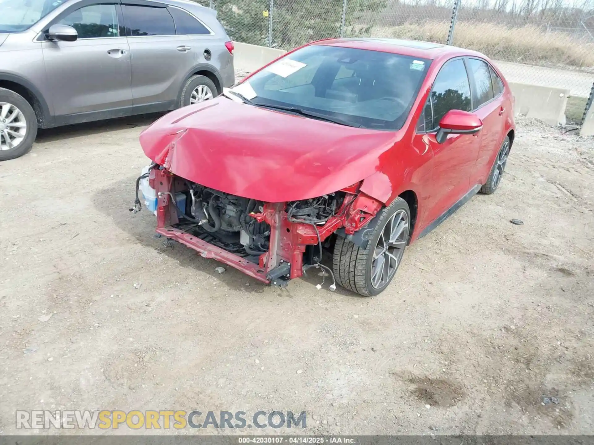 2 Фотография поврежденного автомобиля JTDP4RCE1LJ021517 TOYOTA COROLLA 2020