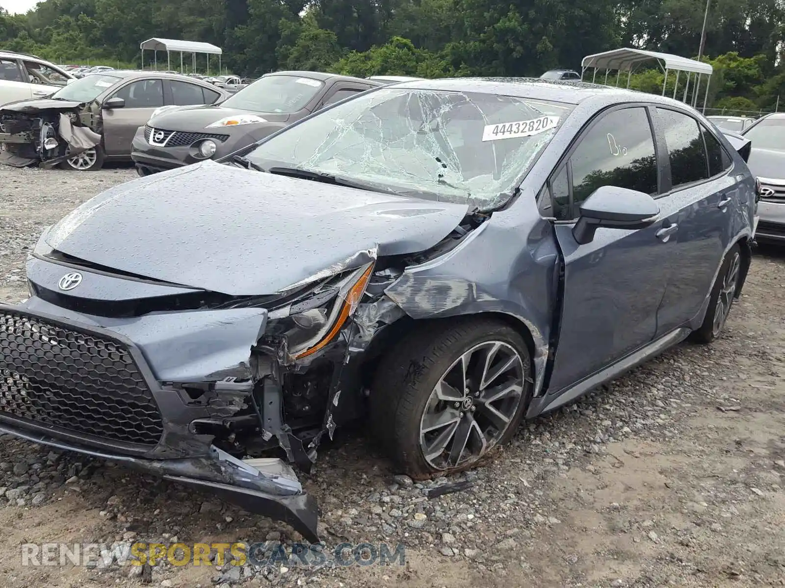 2 Photograph of a damaged car JTDP4RCE1LJ028838 TOYOTA COROLLA 2020
