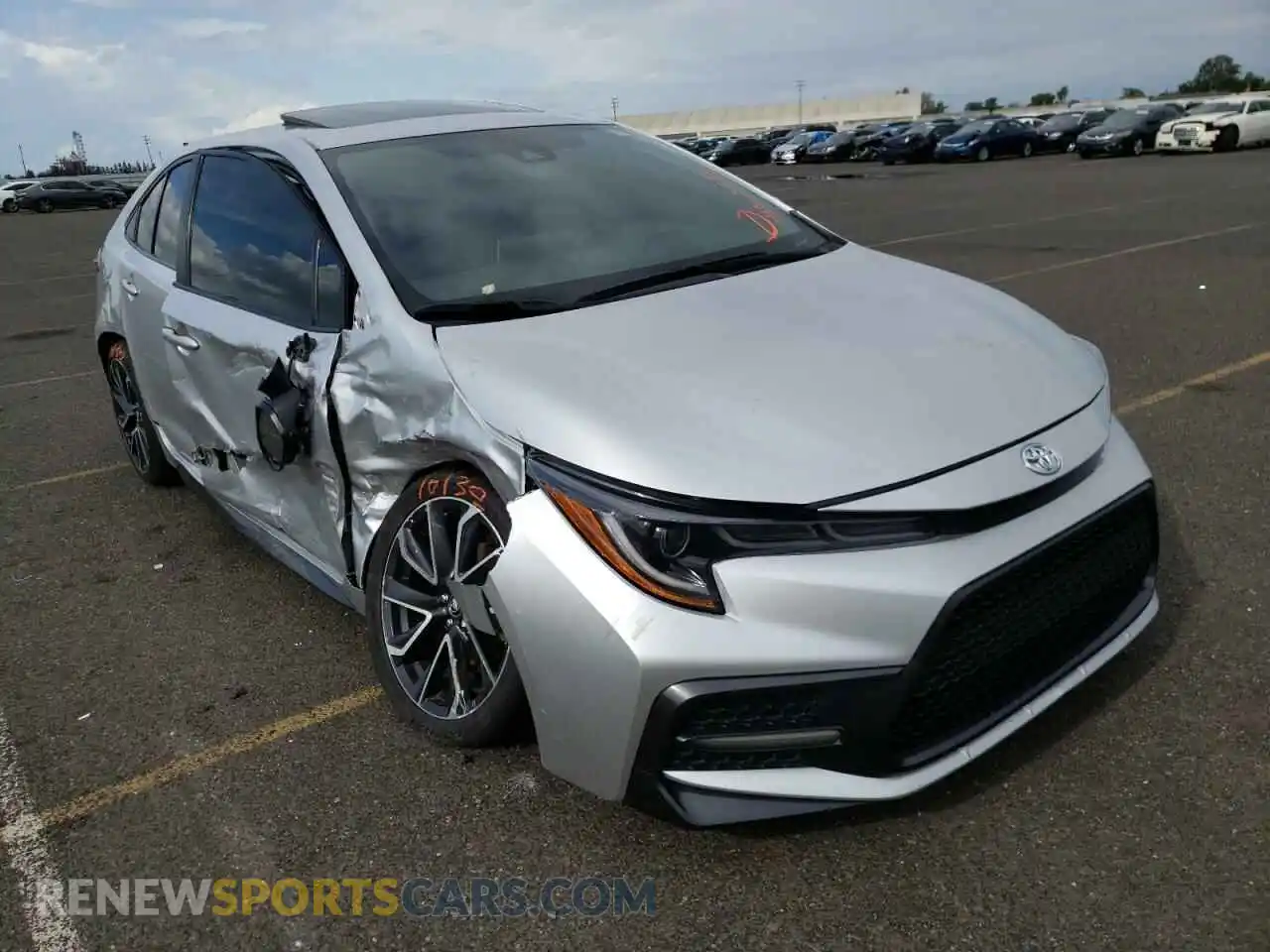 1 Photograph of a damaged car JTDP4RCE1LJ031206 TOYOTA COROLLA 2020