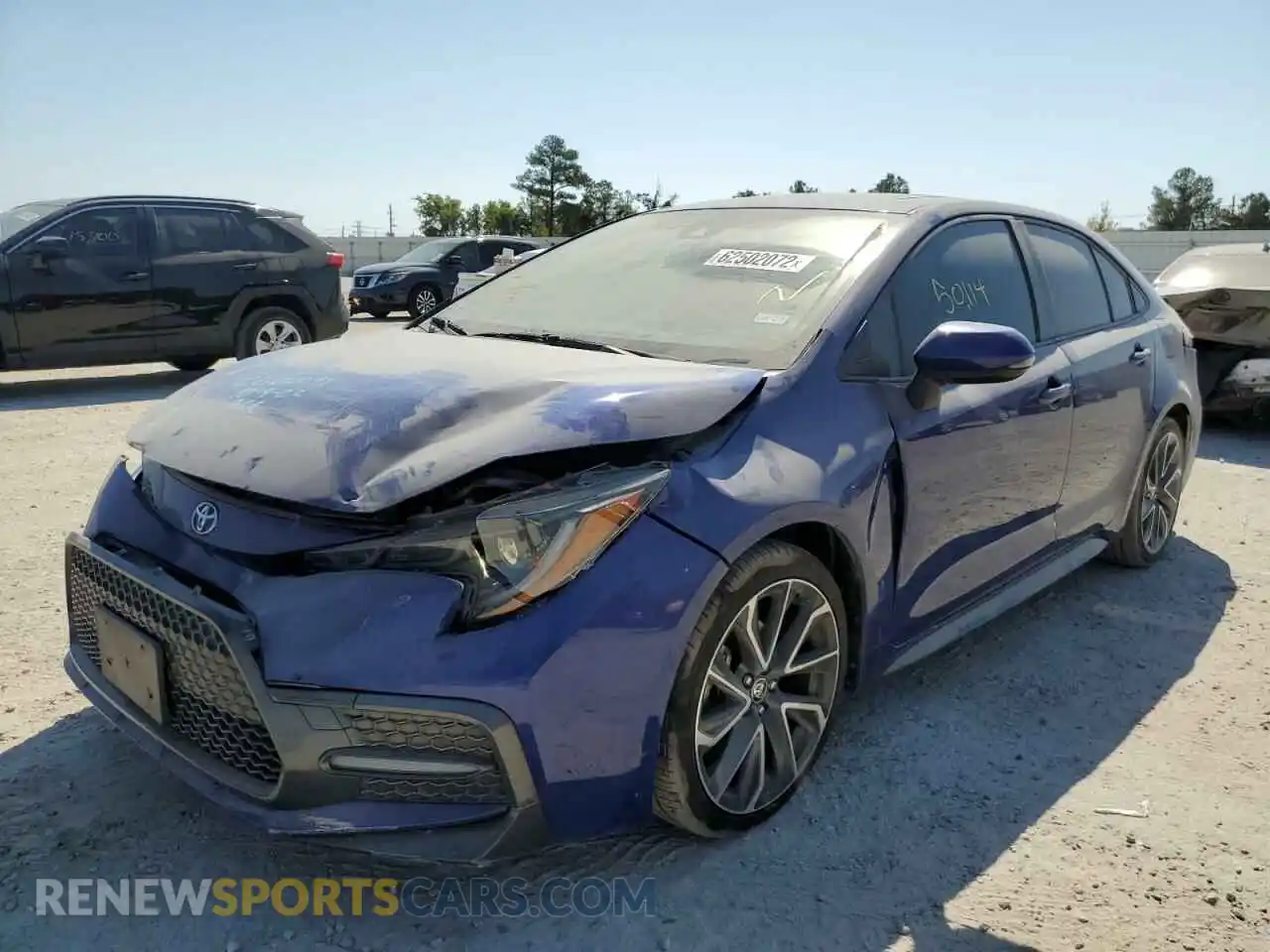 2 Photograph of a damaged car JTDP4RCE1LJ032517 TOYOTA COROLLA 2020