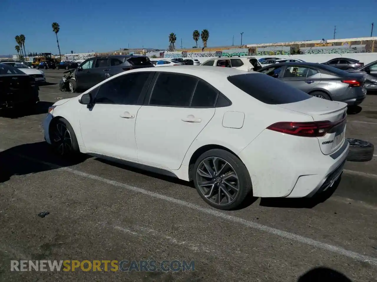 2 Photograph of a damaged car JTDP4RCE1LJ033425 TOYOTA COROLLA 2020