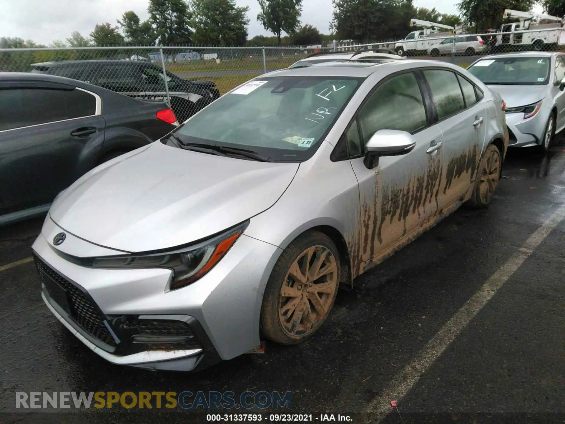 2 fotografías del automóvil dañado JTDP4RCE1LJ036857 TOYOTA COROLLA 2020