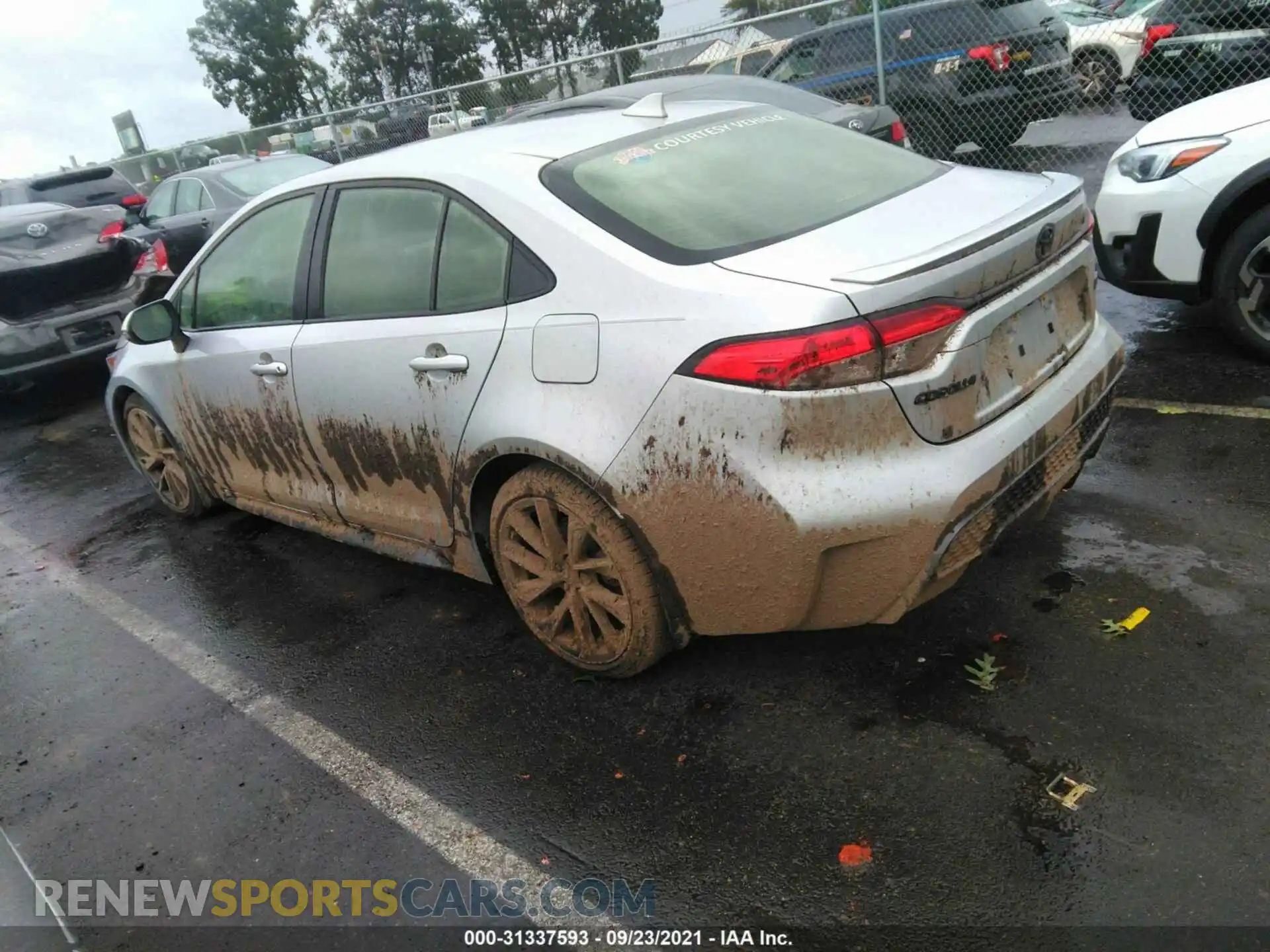 3 fotografías del automóvil dañado JTDP4RCE1LJ036857 TOYOTA COROLLA 2020