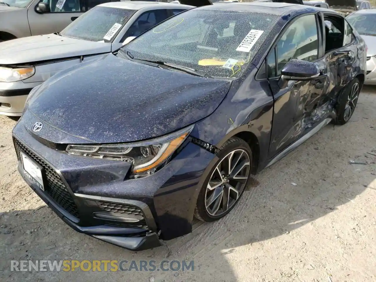 2 Photograph of a damaged car JTDP4RCE1LJ039421 TOYOTA COROLLA 2020