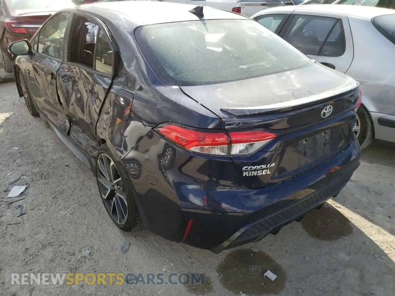 3 Photograph of a damaged car JTDP4RCE1LJ039421 TOYOTA COROLLA 2020