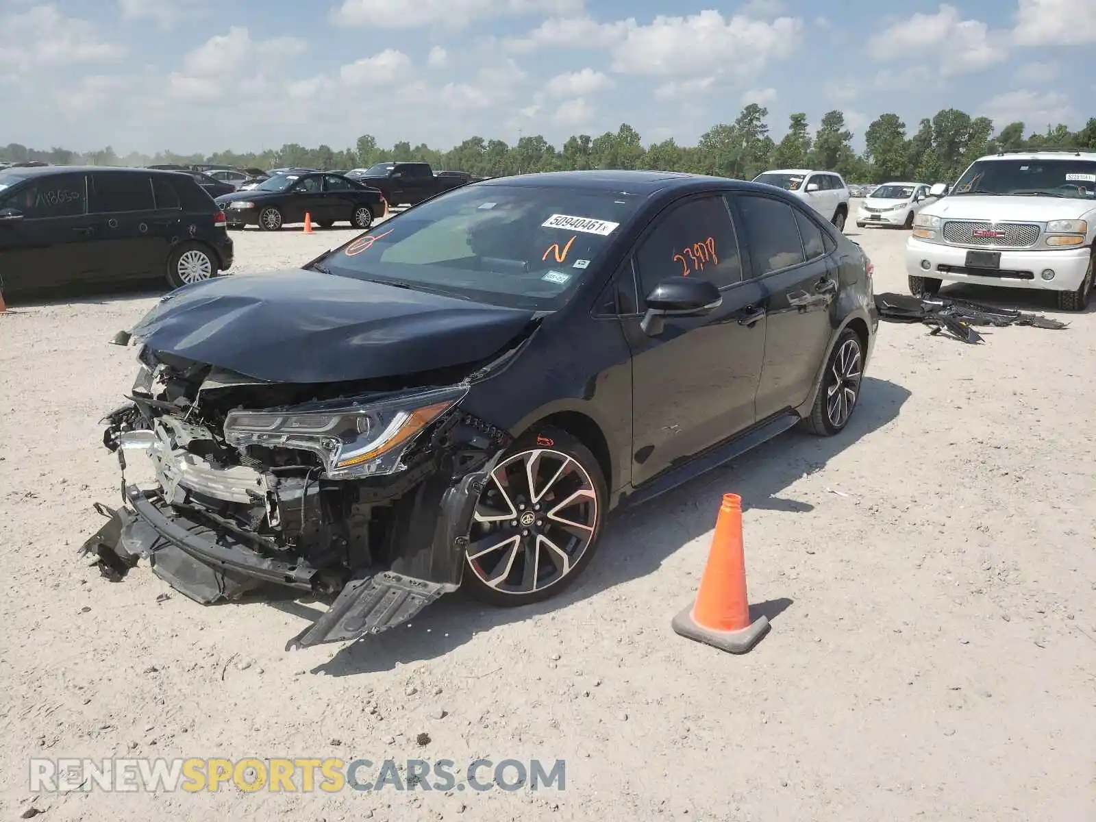 2 Photograph of a damaged car JTDP4RCE2LJ001793 TOYOTA COROLLA 2020