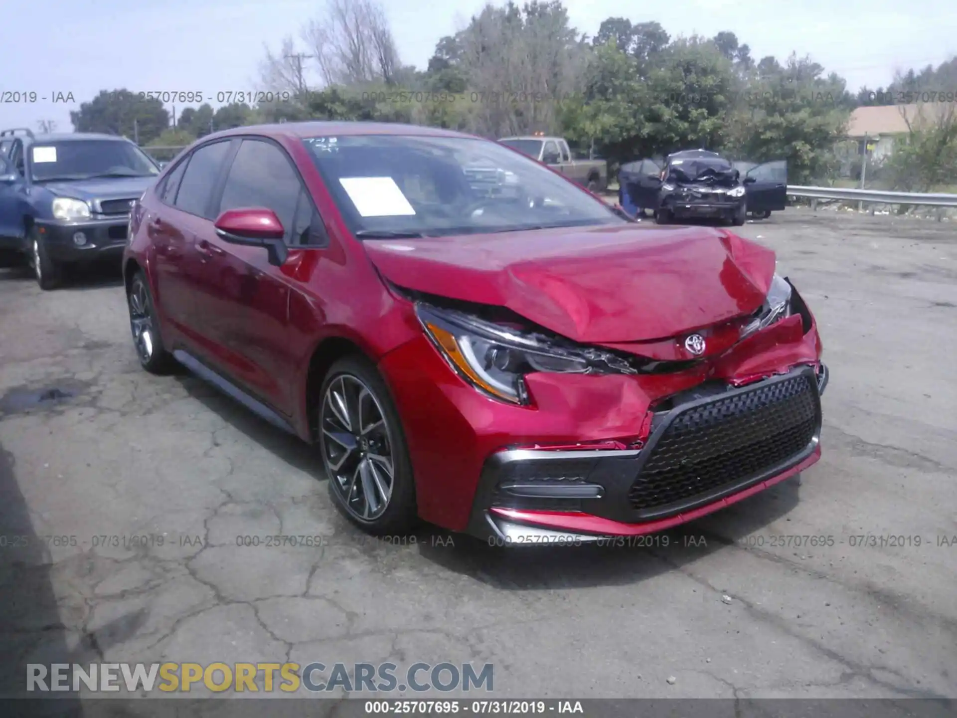 1 Photograph of a damaged car JTDP4RCE2LJ010798 TOYOTA COROLLA 2020