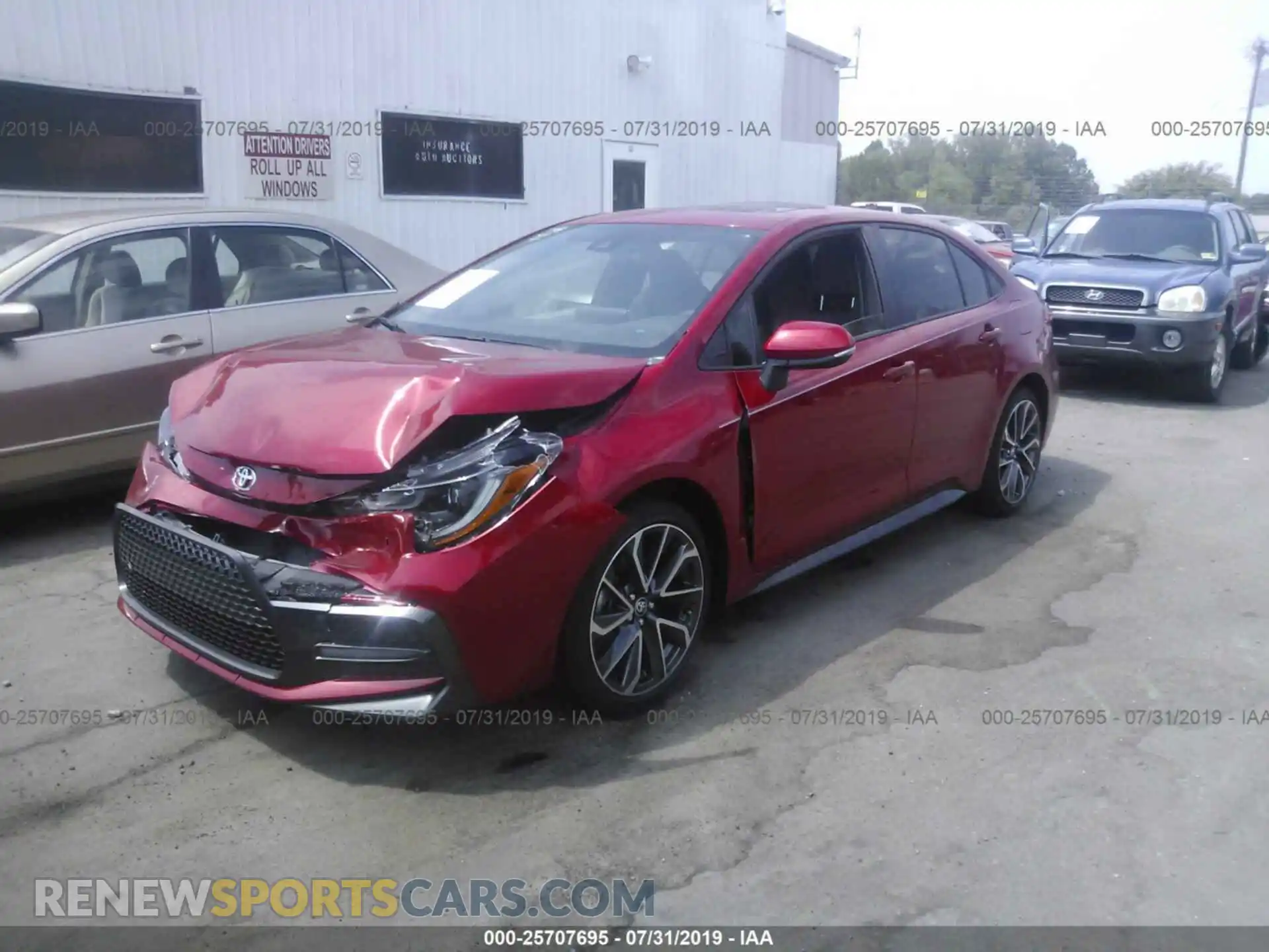 2 Photograph of a damaged car JTDP4RCE2LJ010798 TOYOTA COROLLA 2020