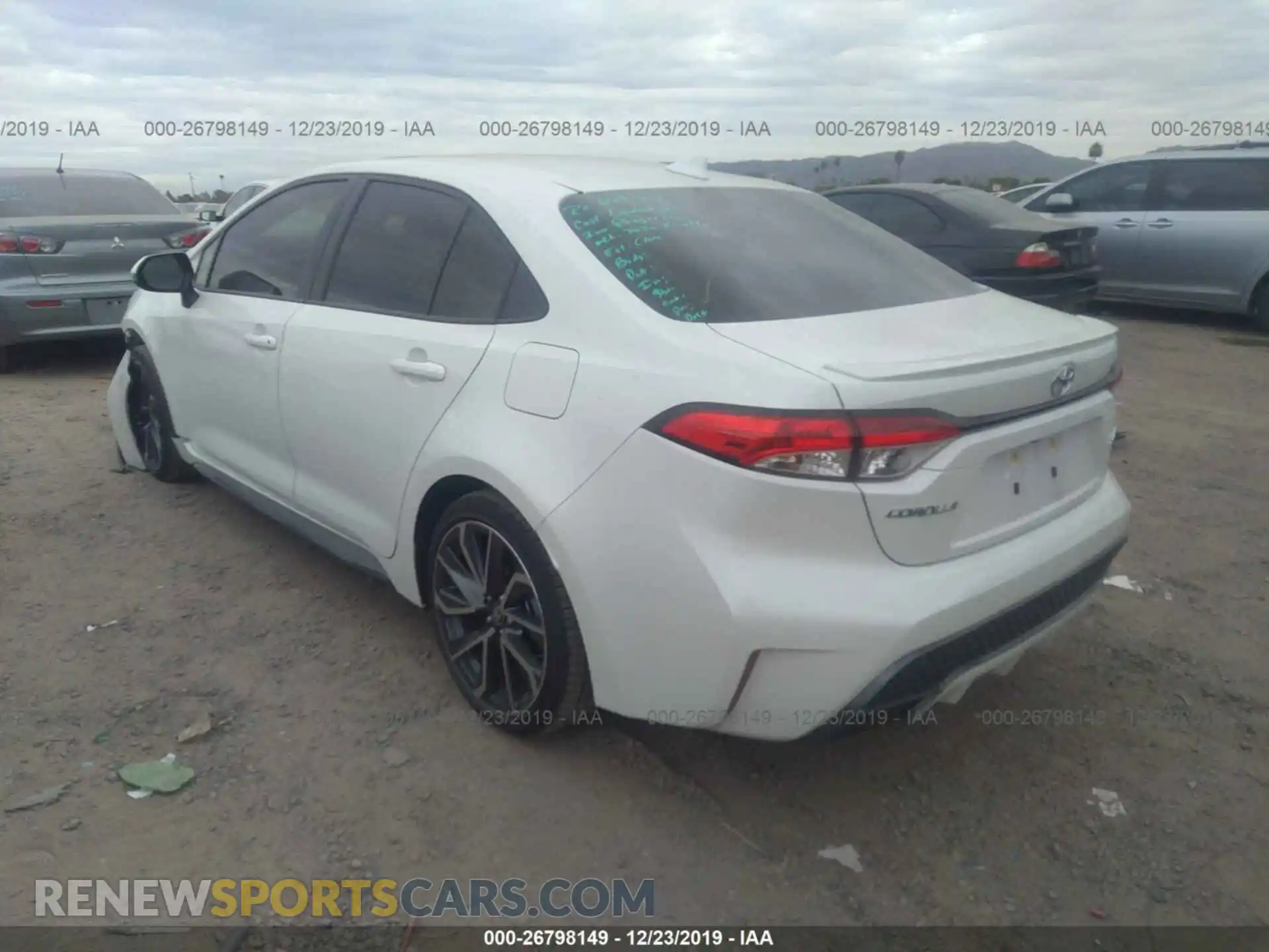 3 Photograph of a damaged car JTDP4RCE2LJ016794 TOYOTA COROLLA 2020