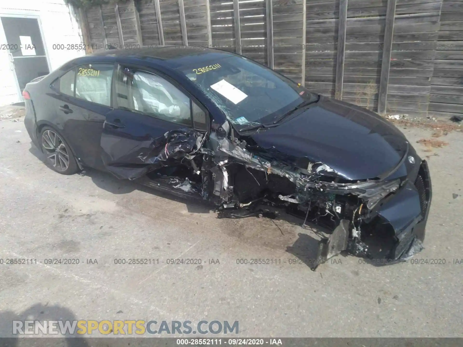 1 Photograph of a damaged car JTDP4RCE3LJ009756 TOYOTA COROLLA 2020
