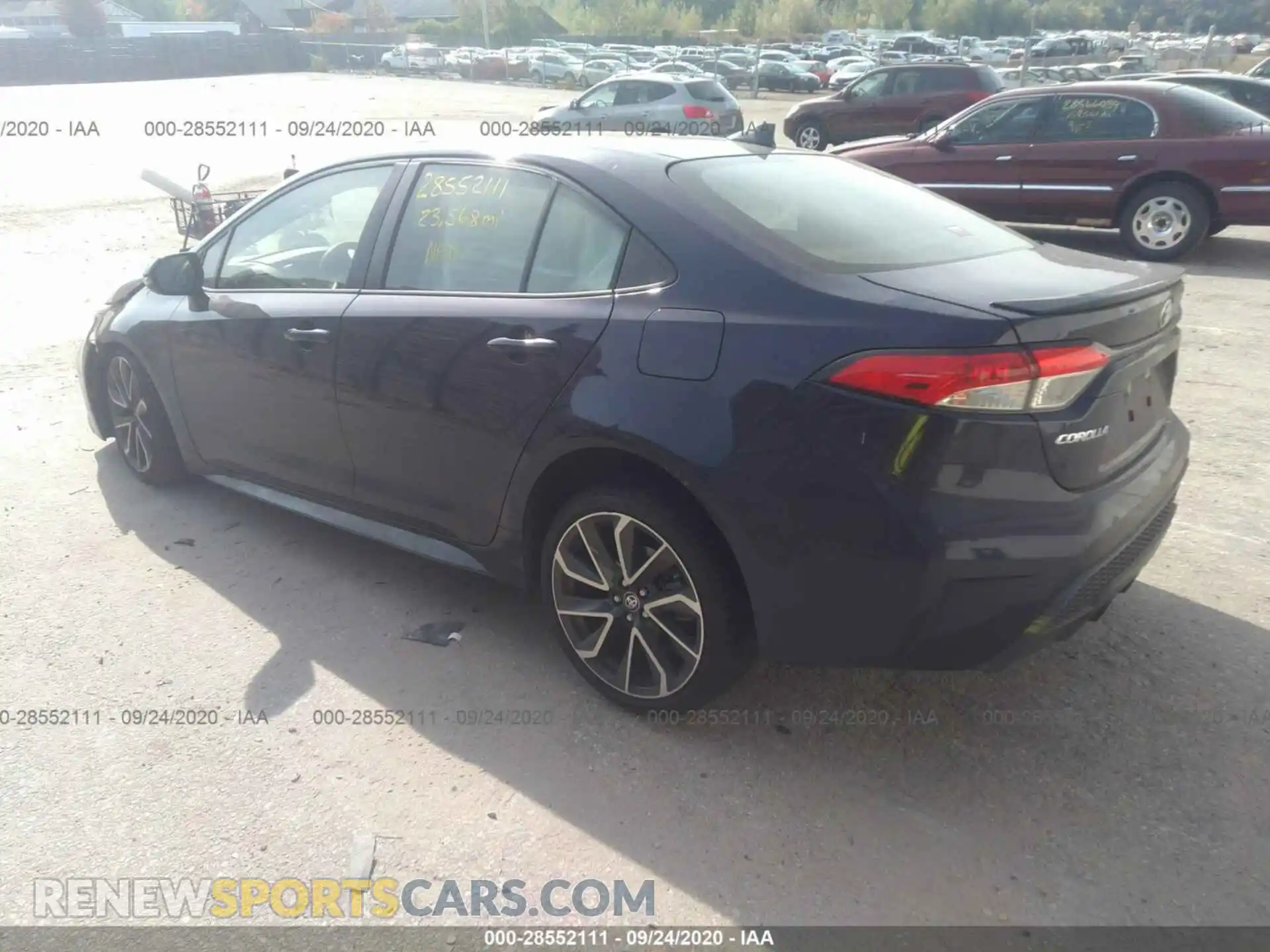 3 Photograph of a damaged car JTDP4RCE3LJ009756 TOYOTA COROLLA 2020