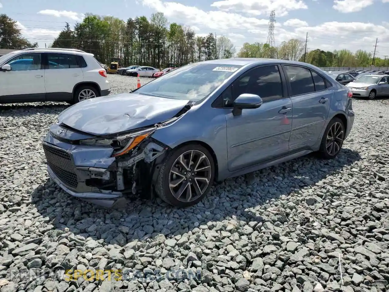 1 Photograph of a damaged car JTDP4RCE3LJ014553 TOYOTA COROLLA 2020
