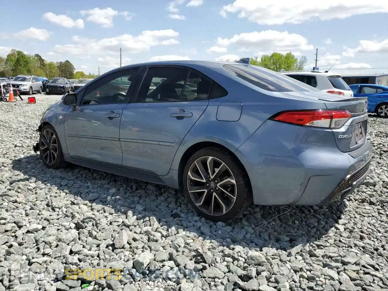 2 Photograph of a damaged car JTDP4RCE3LJ014553 TOYOTA COROLLA 2020