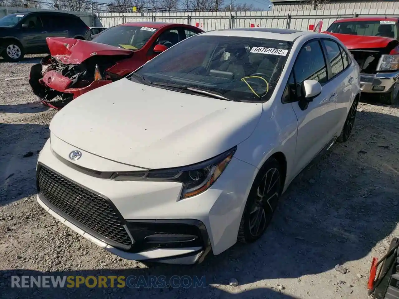 2 Photograph of a damaged car JTDP4RCE3LJ015024 TOYOTA COROLLA 2020
