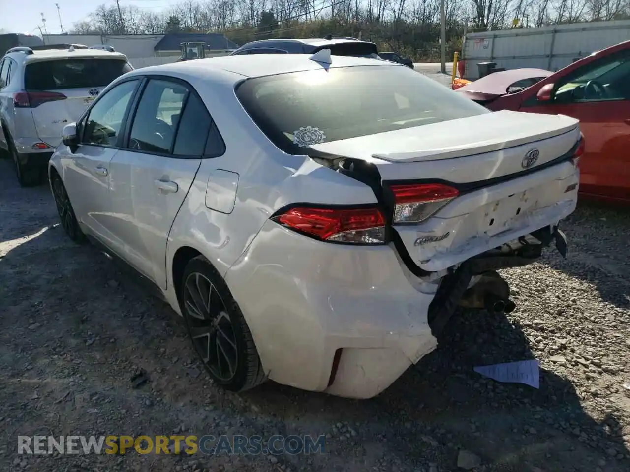 3 Photograph of a damaged car JTDP4RCE3LJ015024 TOYOTA COROLLA 2020