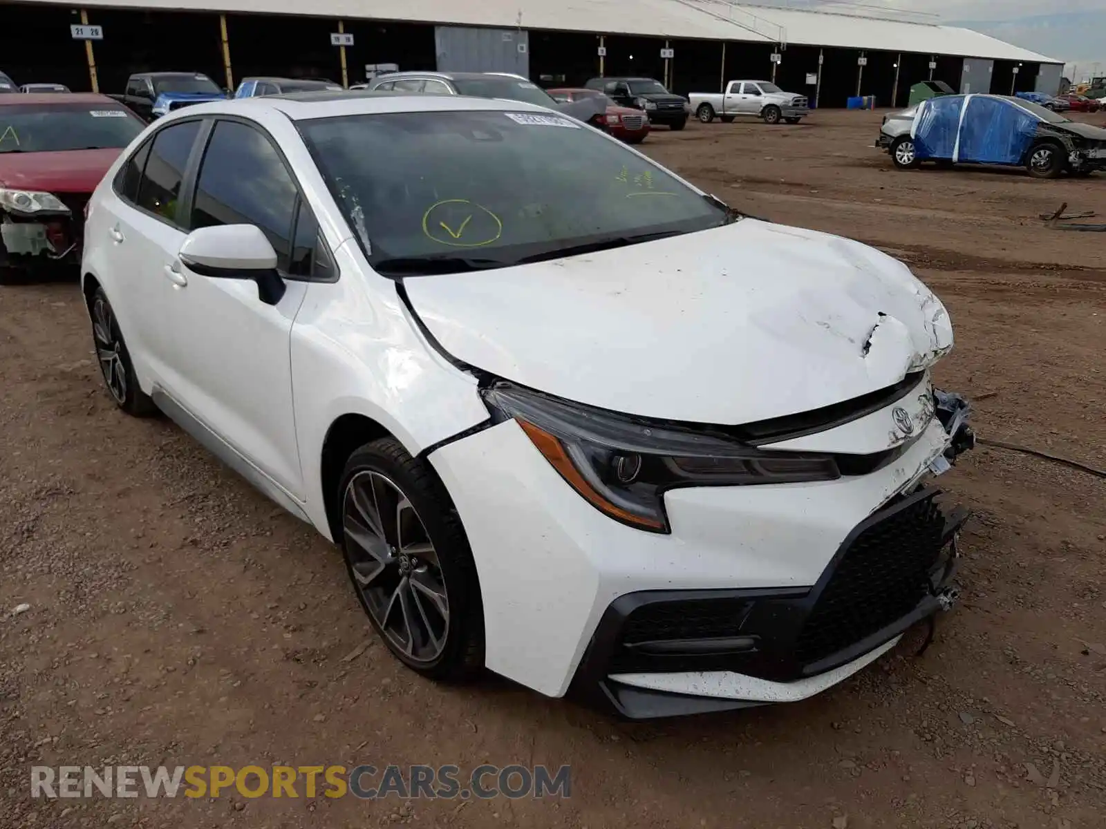 1 Photograph of a damaged car JTDP4RCE3LJ018425 TOYOTA COROLLA 2020