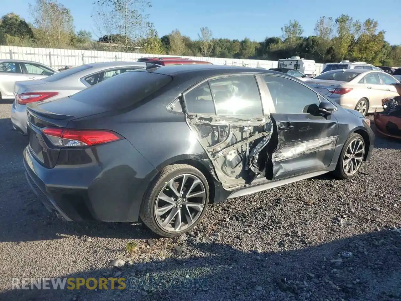 3 Photograph of a damaged car JTDP4RCE3LJ040604 TOYOTA COROLLA 2020