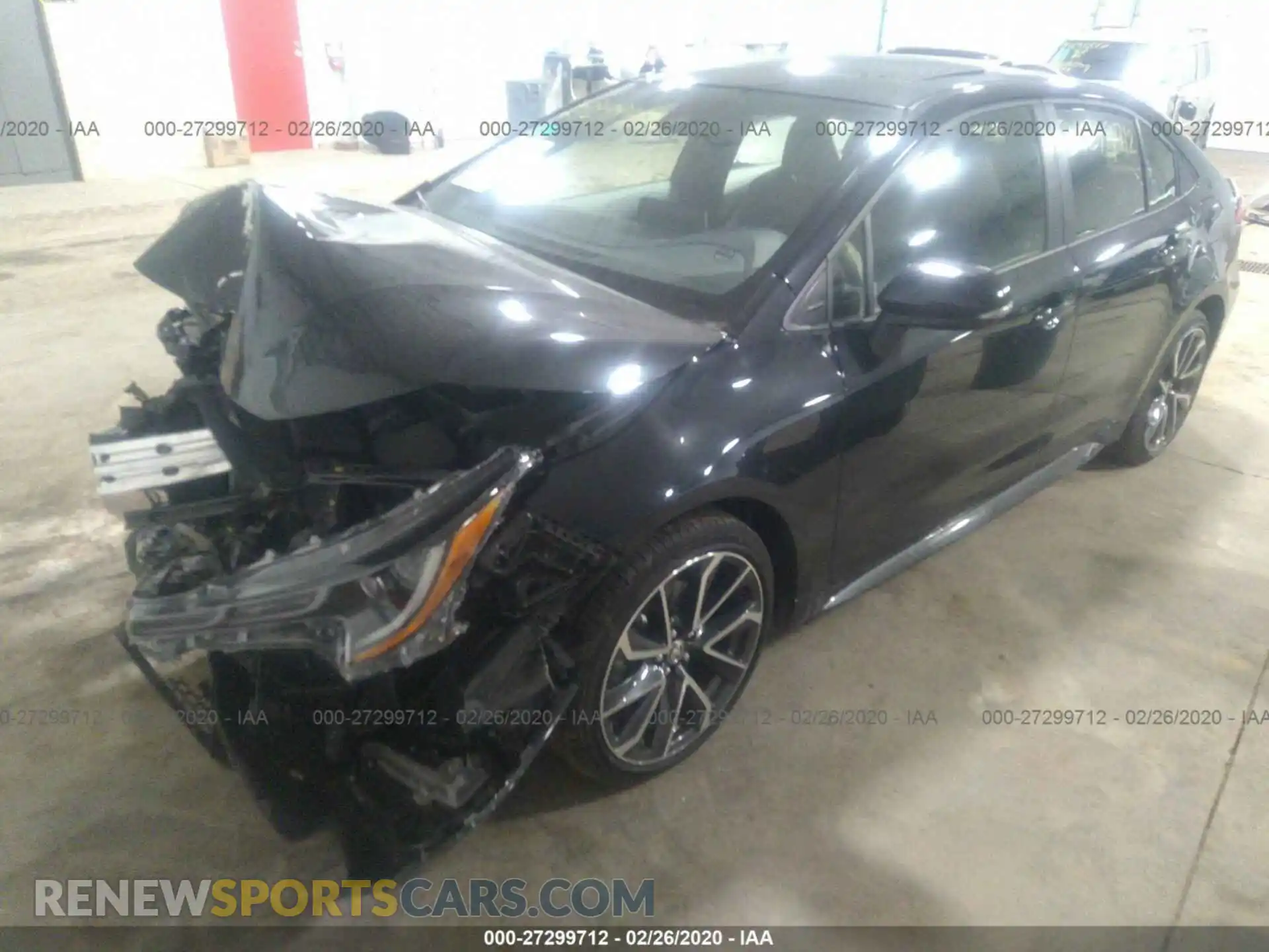 2 Photograph of a damaged car JTDP4RCE4LJ009653 TOYOTA COROLLA 2020