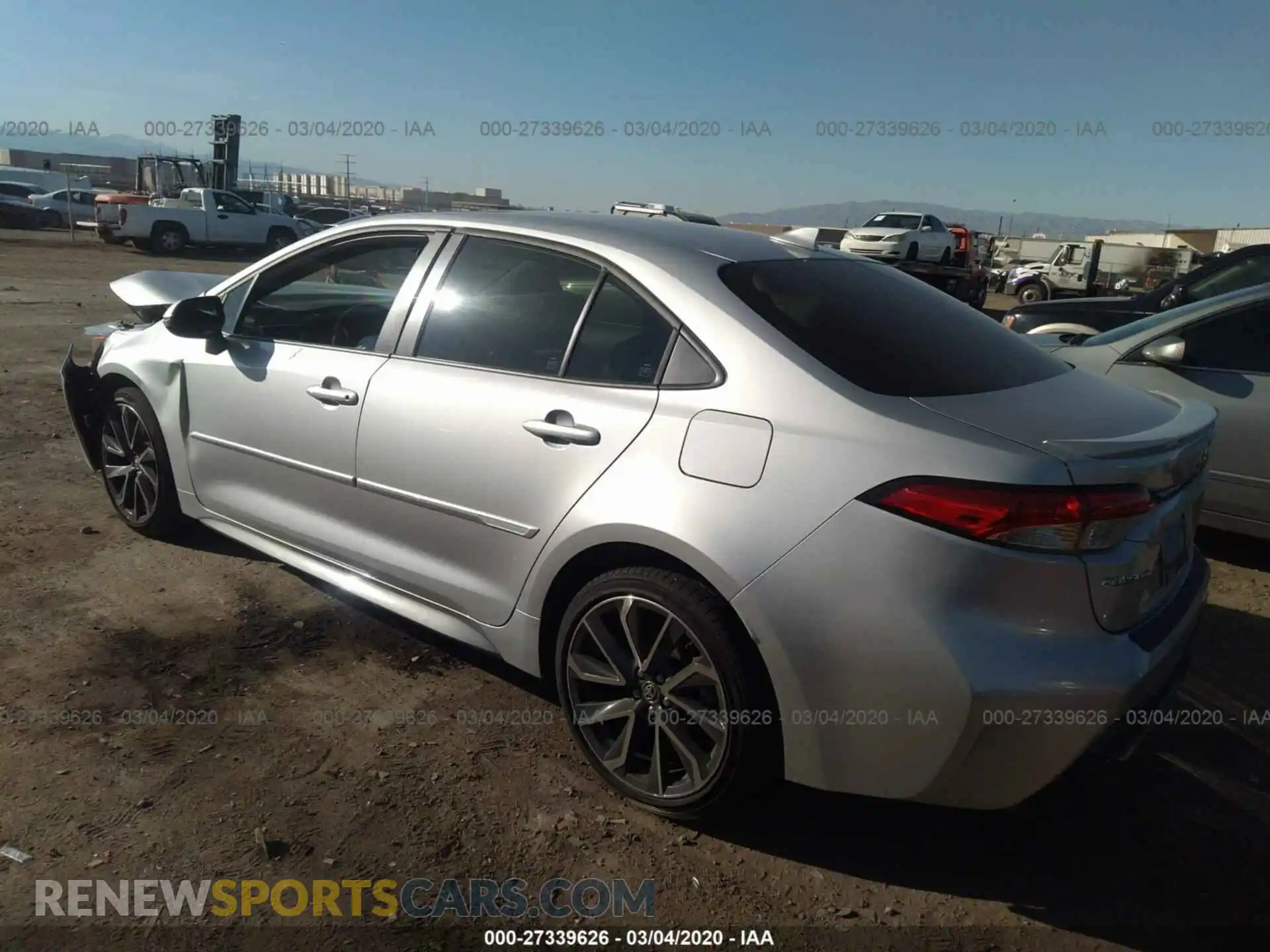 3 Photograph of a damaged car JTDP4RCE4LJ019101 TOYOTA COROLLA 2020