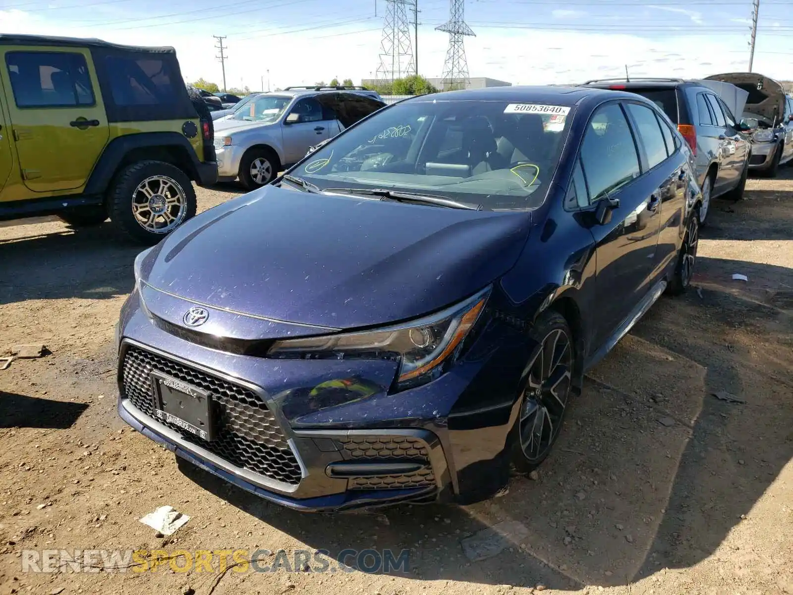 2 fotografías del automóvil dañado JTDP4RCE4LJ031538 TOYOTA COROLLA 2020