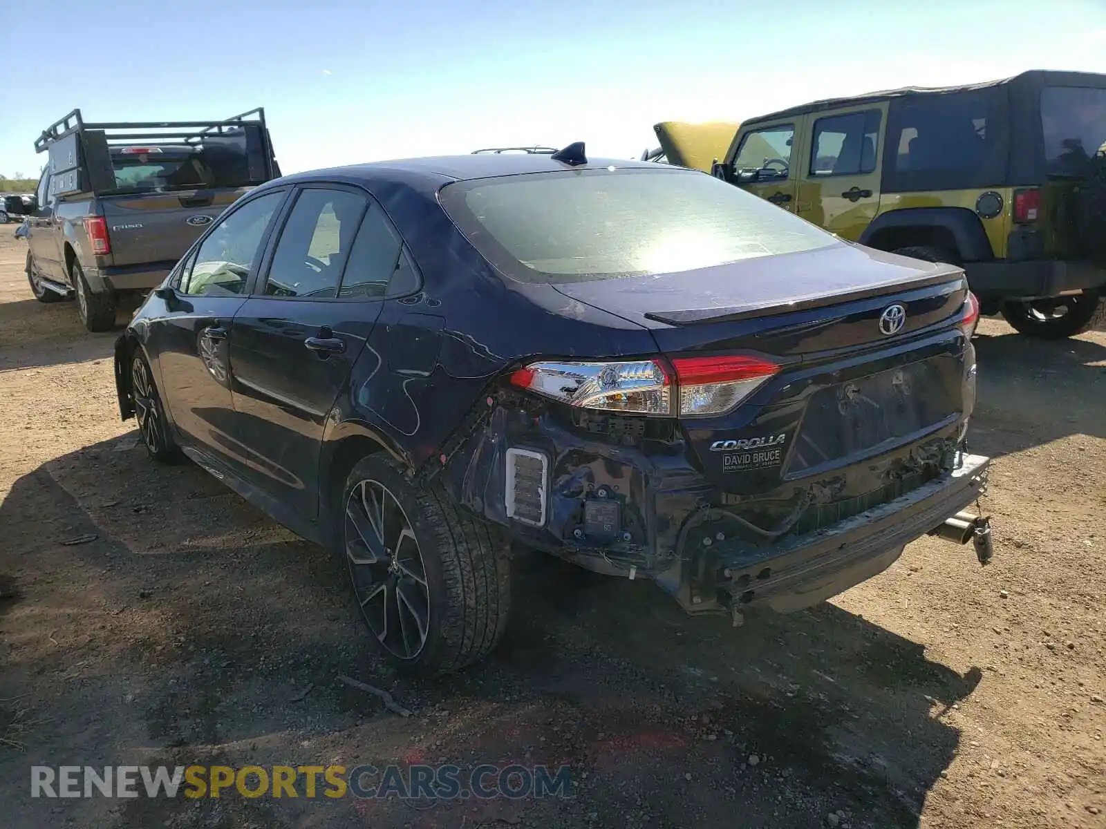3 fotografías del automóvil dañado JTDP4RCE4LJ031538 TOYOTA COROLLA 2020